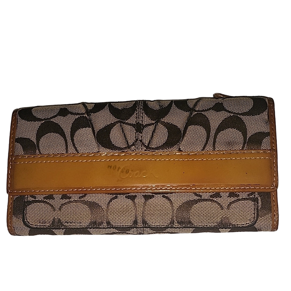 Coach Signature Canvas Wallet